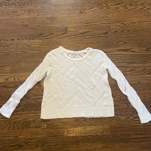 American Eagle Boxy Fit White Sweater